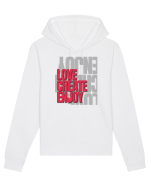 love create enjoy Hanorac Unisex Drummer
