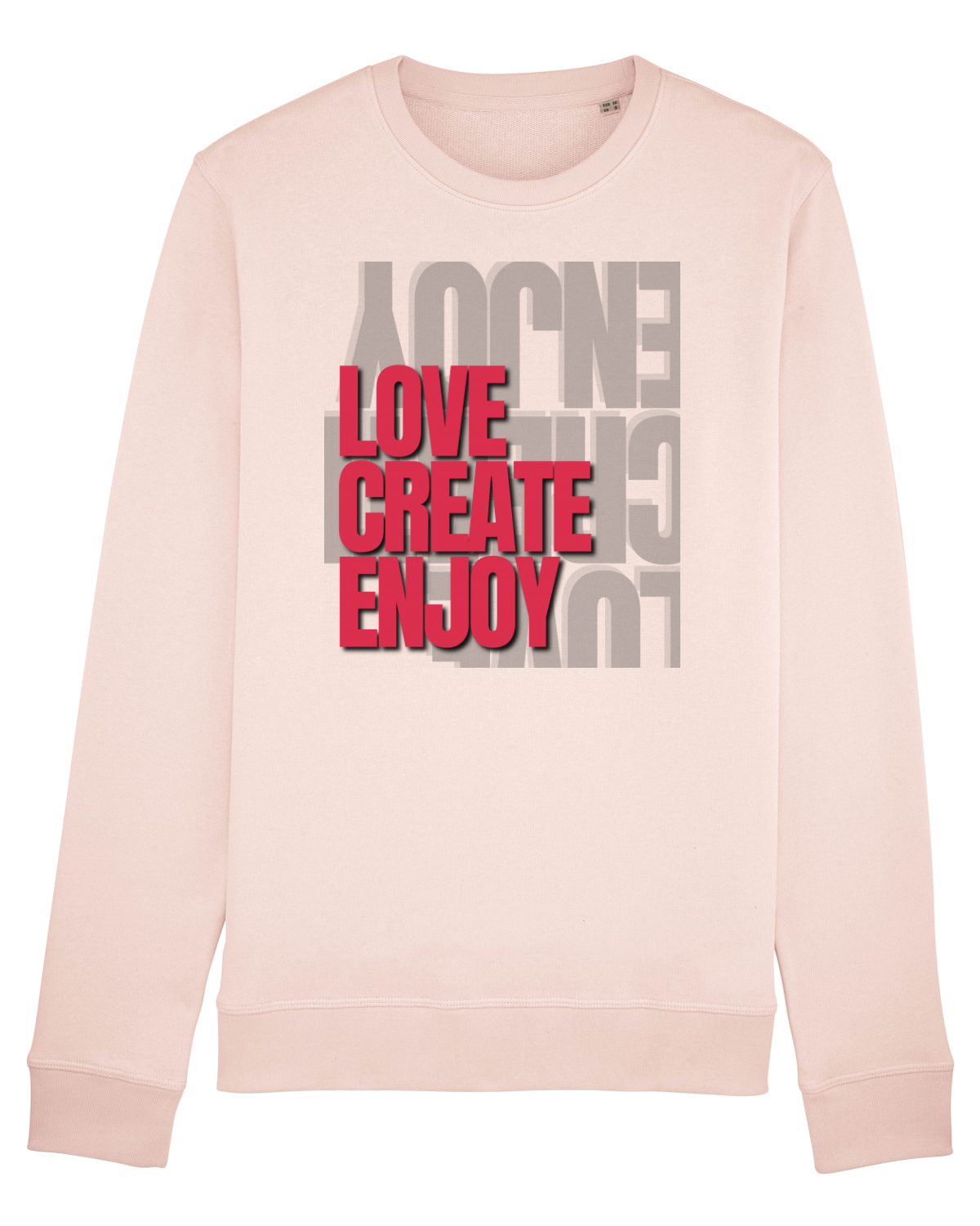 Bluză mânecă lungă Unisex Rise Candy Pink