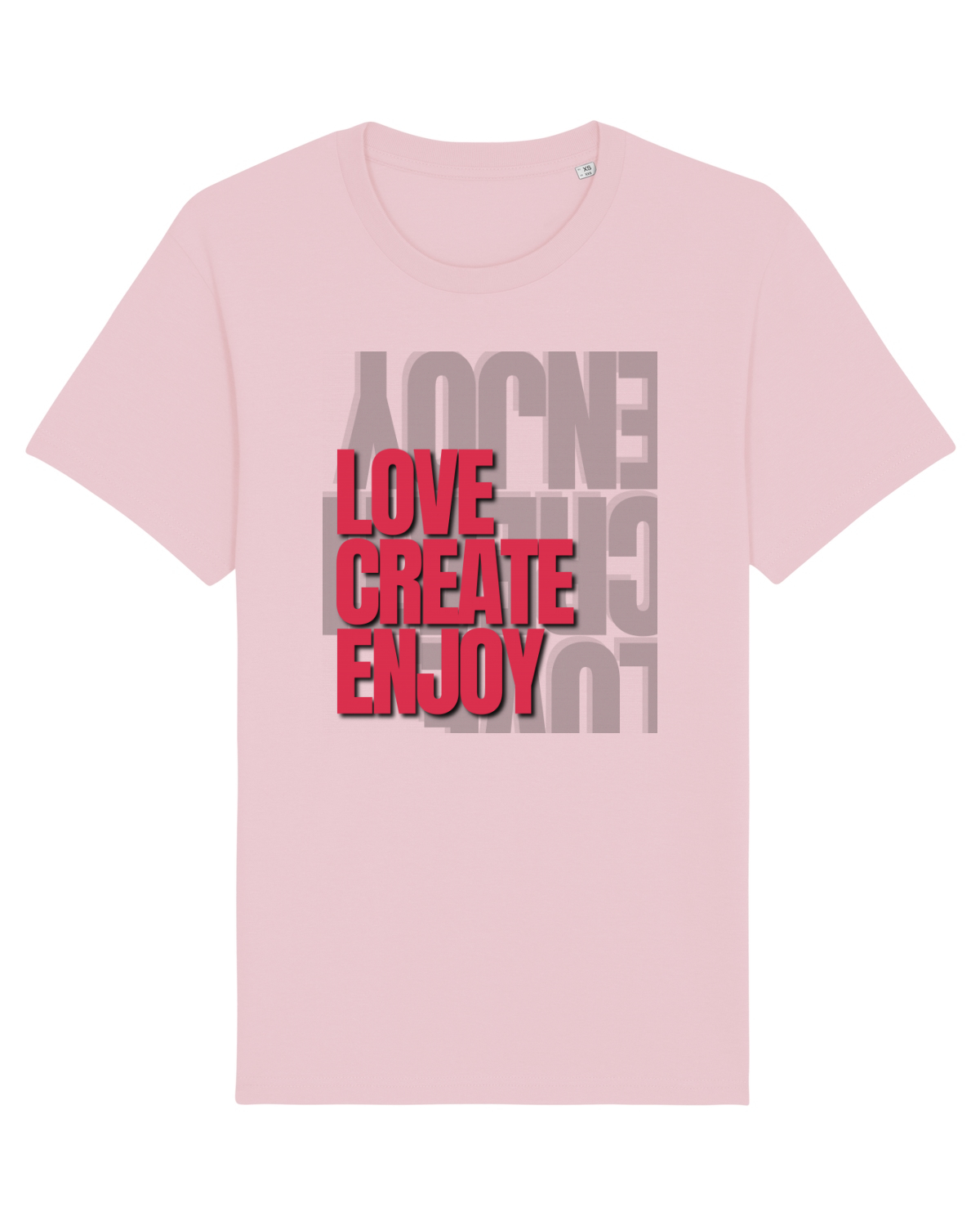 Tricou mânecă scurtă Unisex Rocker Cotton Pink