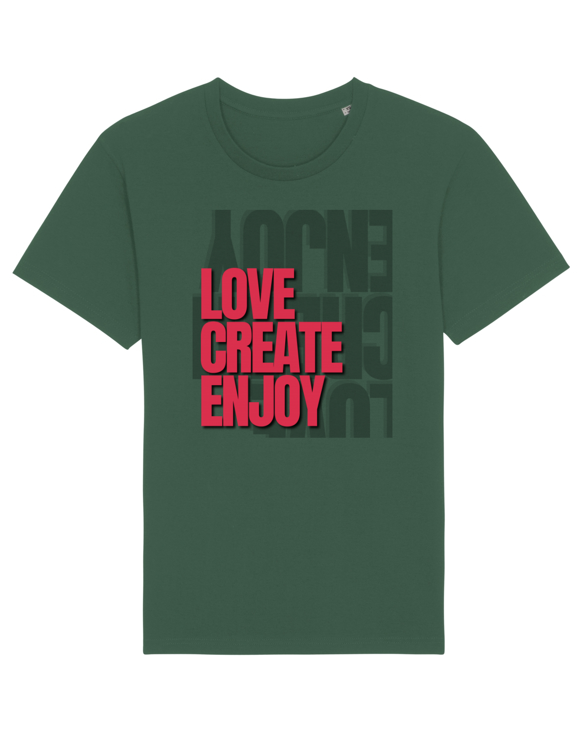 Tricou mânecă scurtă Unisex Rocker Bottle Green