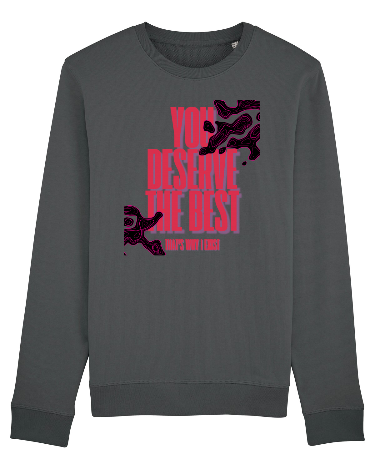 Bluză mânecă lungă Unisex Rise Anthracite