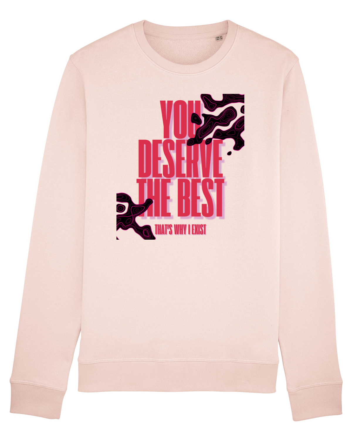 Bluză mânecă lungă Unisex Rise Candy Pink