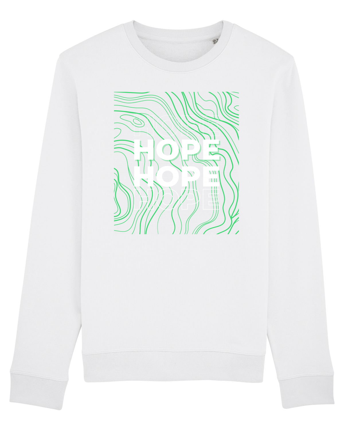 Bluză mânecă lungă Unisex Rise White