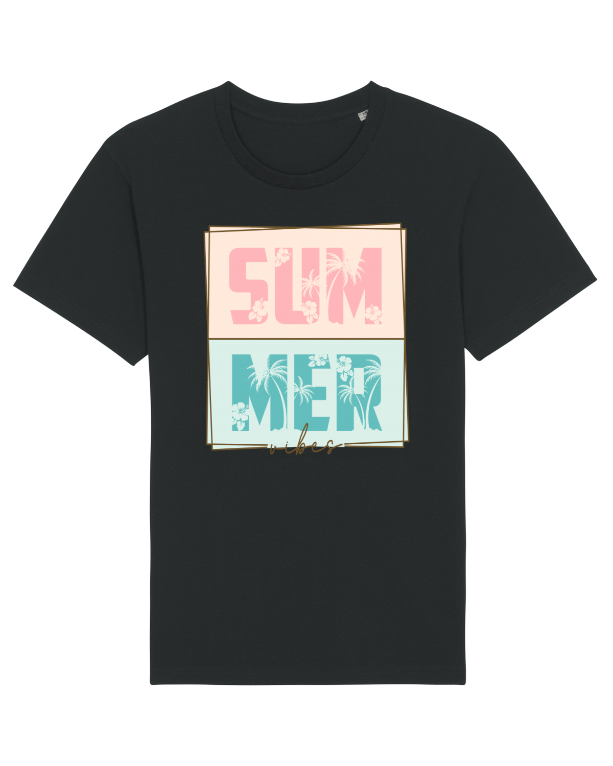 Tricou mânecă scurtă Unisex Rocker Black