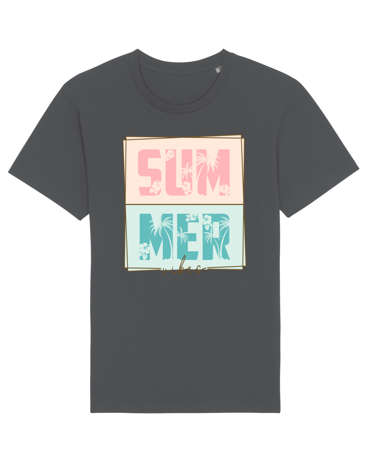 Tricou mânecă scurtă Unisex Rocker Anthracite