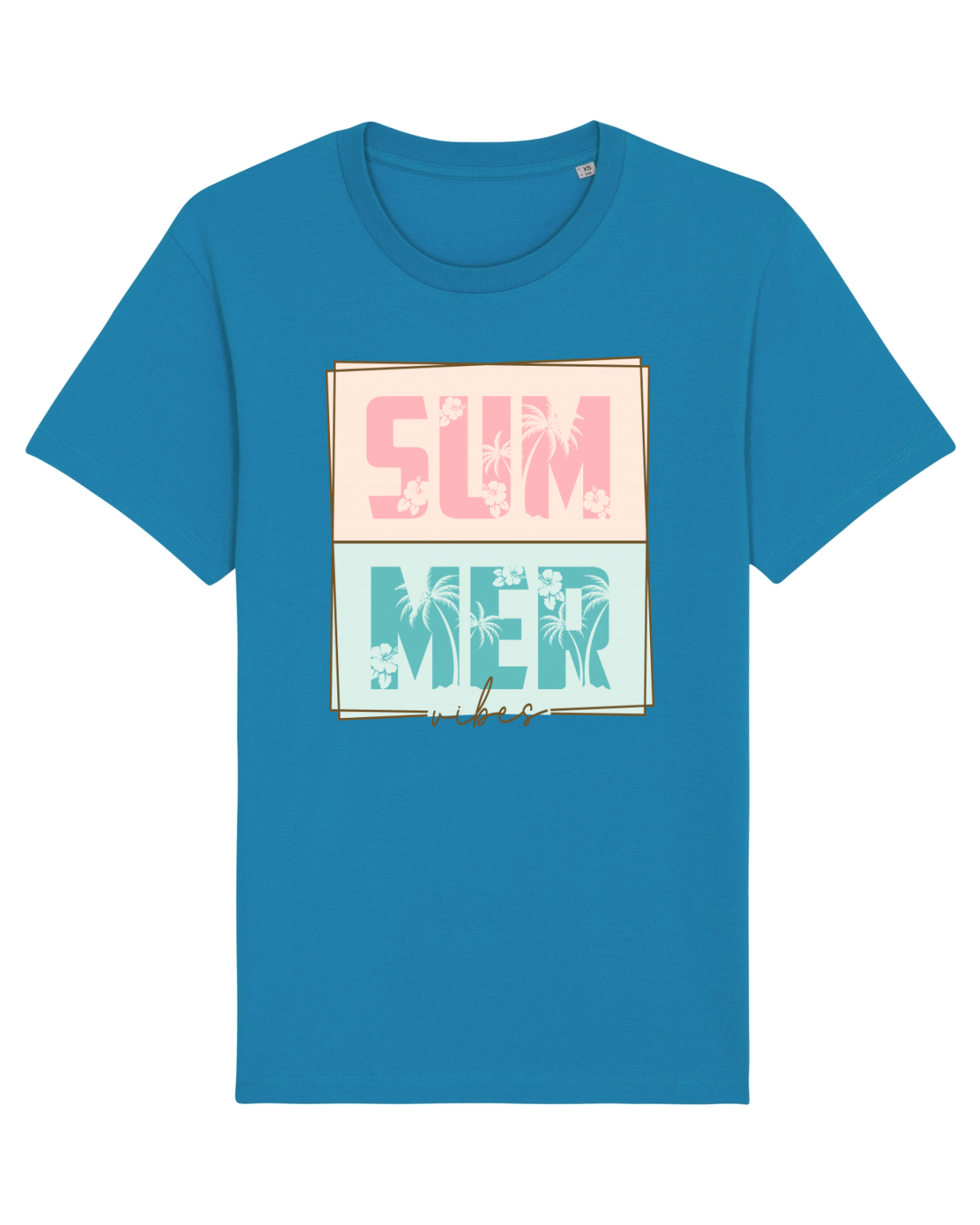 Tricou mânecă scurtă Unisex Rocker Azur