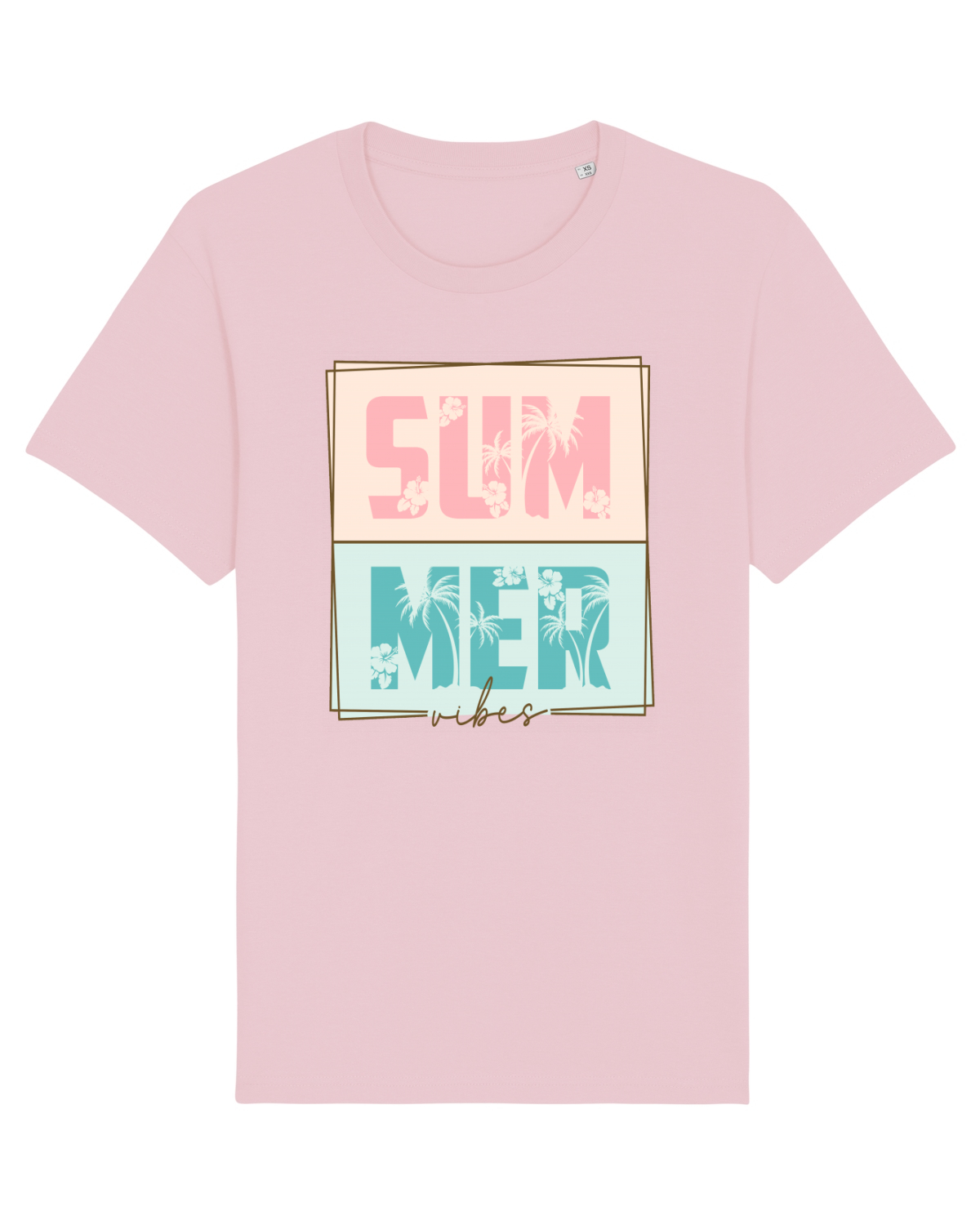 Tricou mânecă scurtă Unisex Rocker Cotton Pink