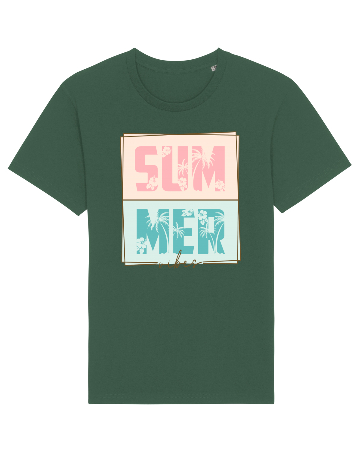 Tricou mânecă scurtă Unisex Rocker Bottle Green