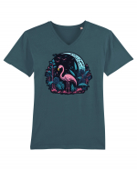 Flamingo moon Tricou mânecă scurtă guler V Bărbat Presenter