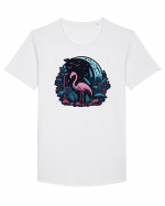 Flamingo moon Tricou mânecă scurtă guler larg Bărbat Skater