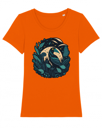 Bird moon jungle  Bright Orange