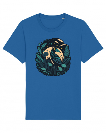 Bird moon jungle  Royal Blue