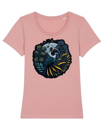 Toucan Bird moon jungle  Canyon Pink