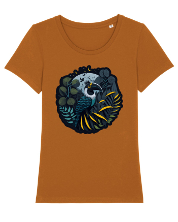 Toucan Bird moon jungle  Roasted Orange