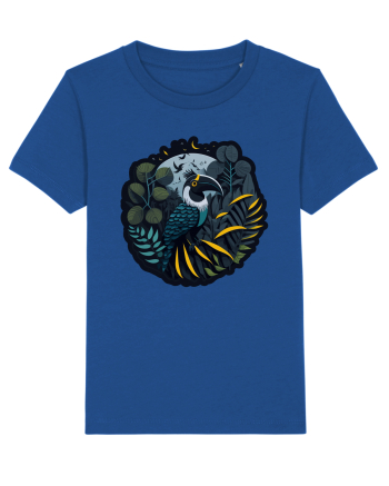 Toucan Bird moon jungle  Majorelle Blue
