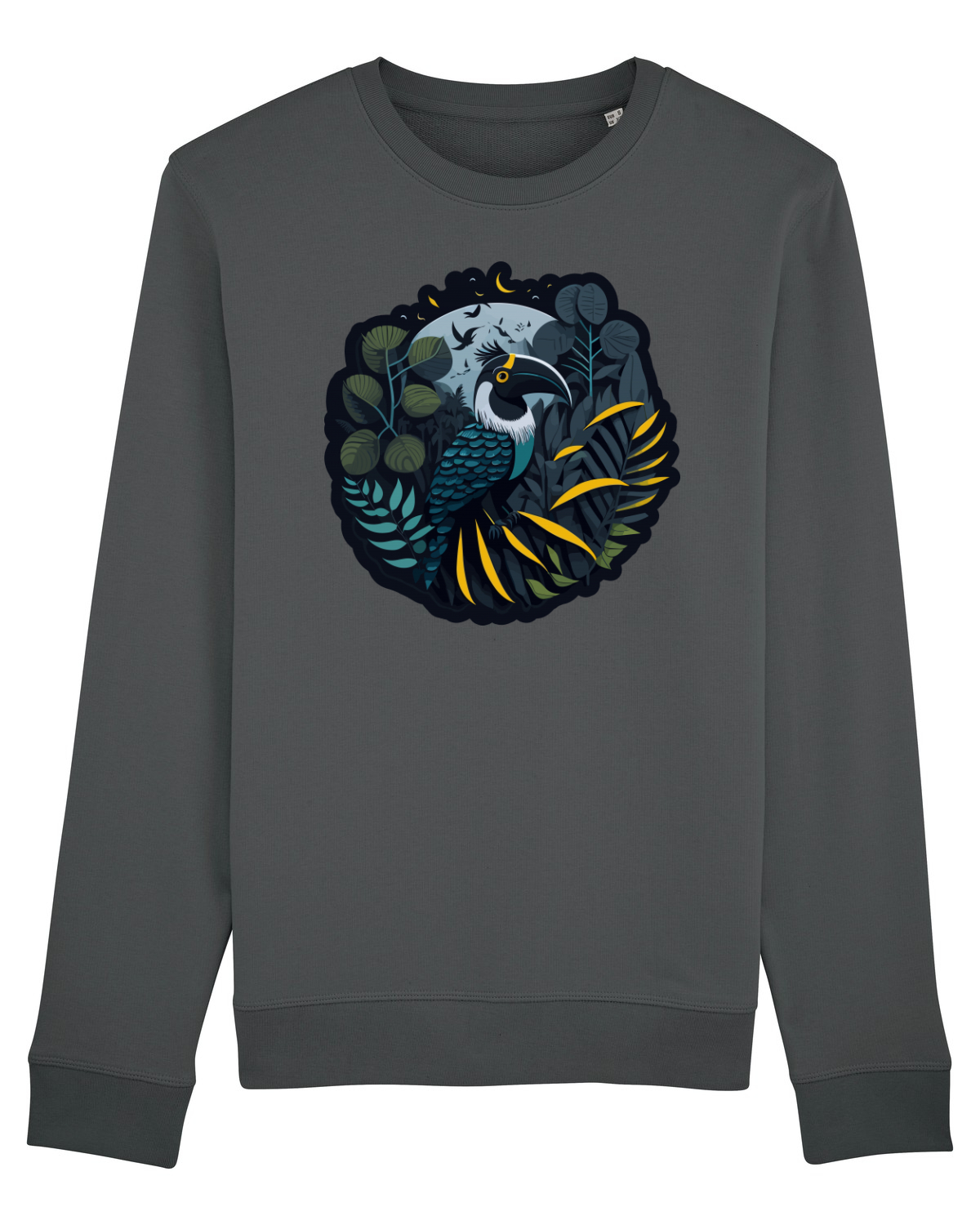Bluză mânecă lungă Unisex Rise Anthracite