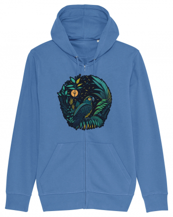 Parrot moon jungle  Bright Blue