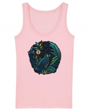 Parrot moon jungle  Cotton Pink