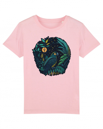 Parrot moon jungle  Cotton Pink