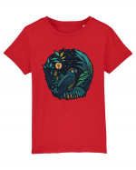 Parrot moon jungle  Tricou mânecă scurtă  Copii Mini Creator