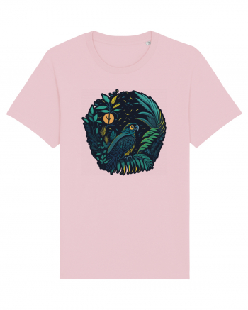 Parrot moon jungle  Cotton Pink