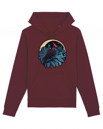 Red cardinal moon jungle  Burgundy