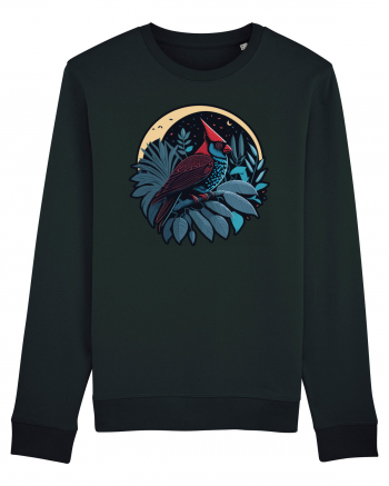 Red cardinal moon jungle  Black