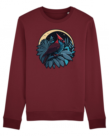 Red cardinal moon jungle  Burgundy