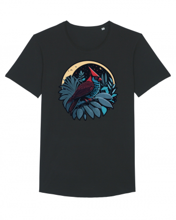 Red cardinal moon jungle  Black