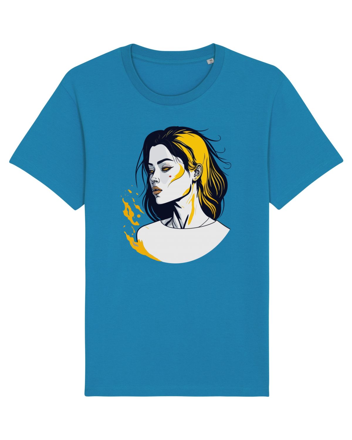 Tricou mânecă scurtă Unisex Rocker Azur