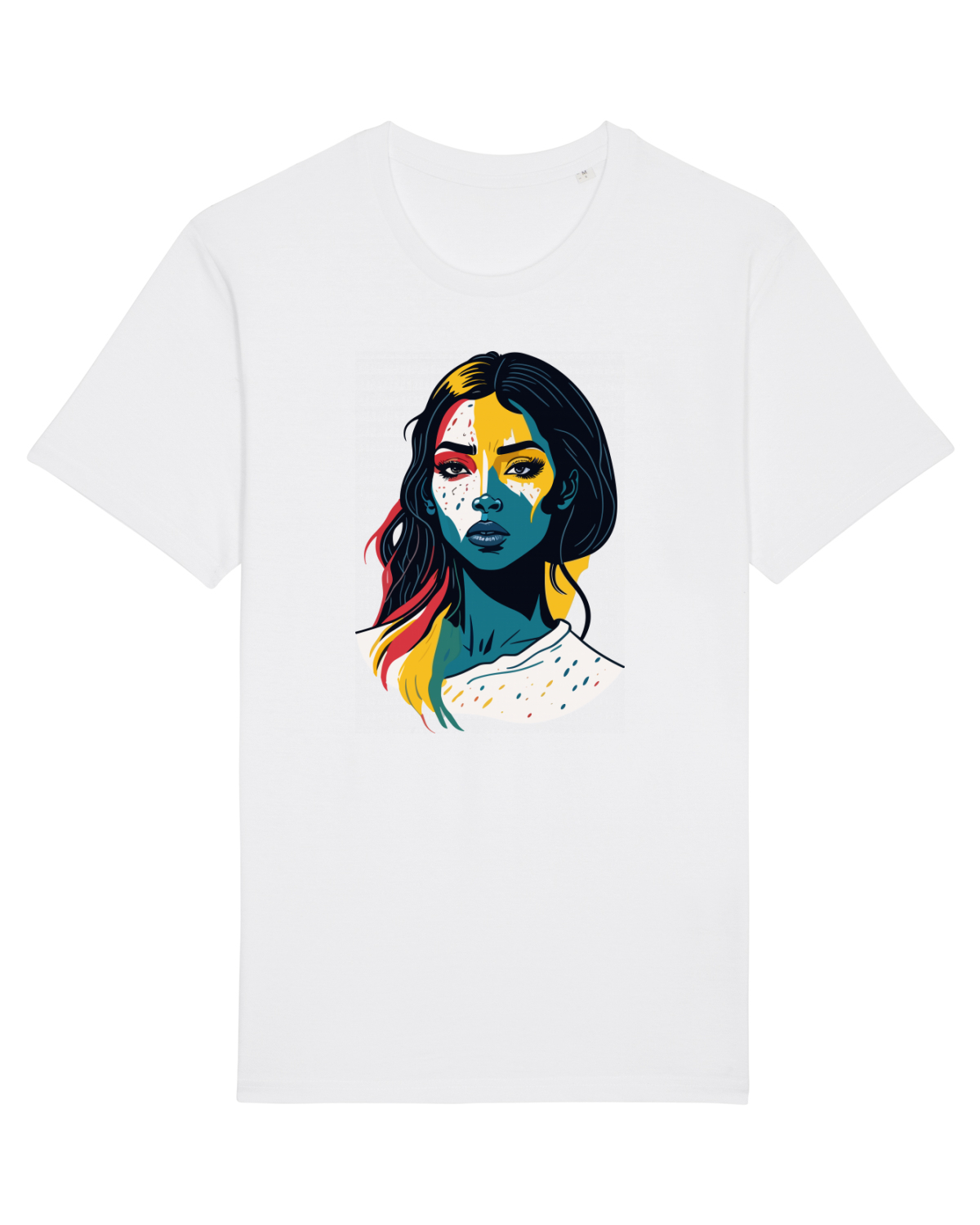 Tricou mânecă scurtă Unisex Rocker White