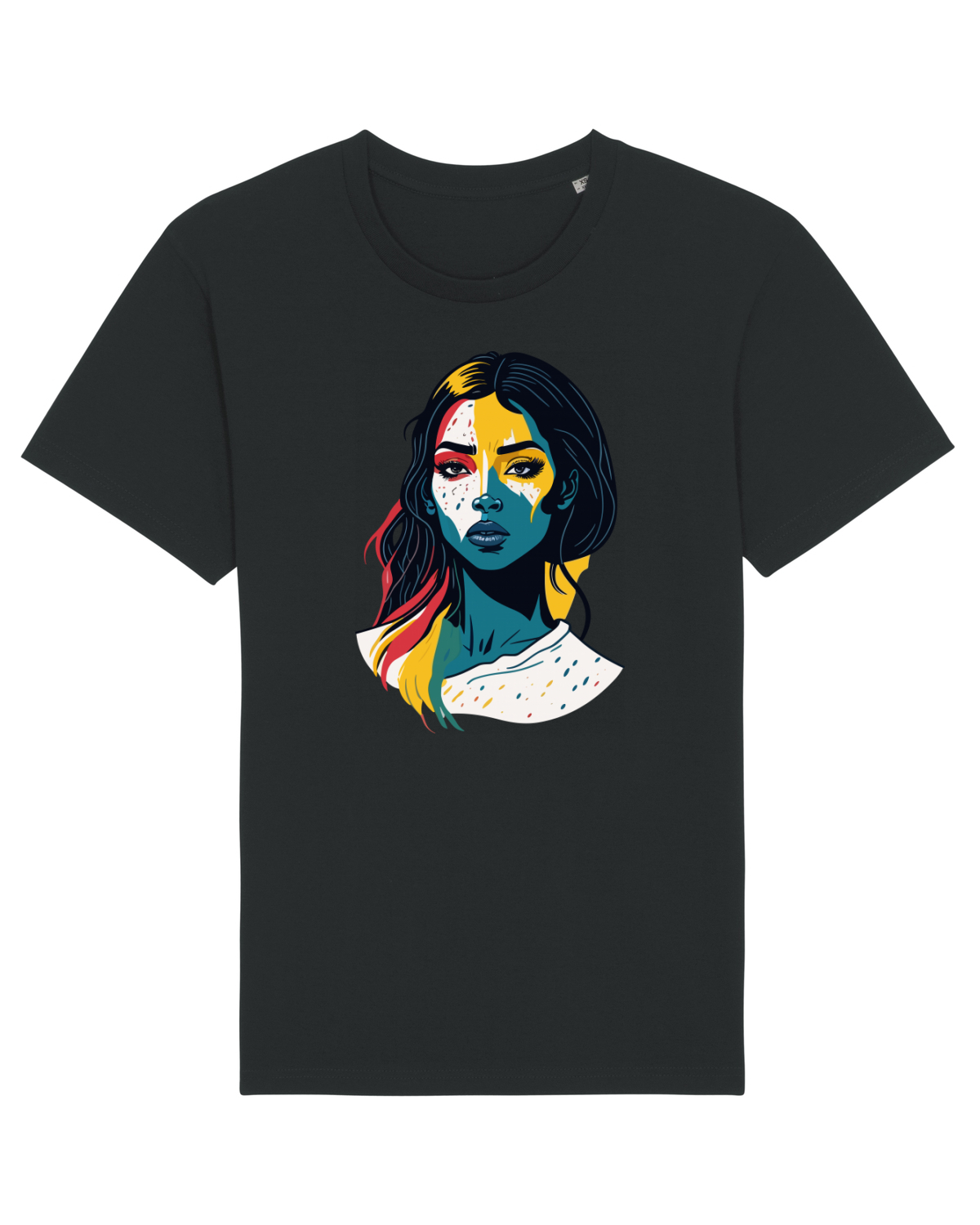 Tricou mânecă scurtă Unisex Rocker Black