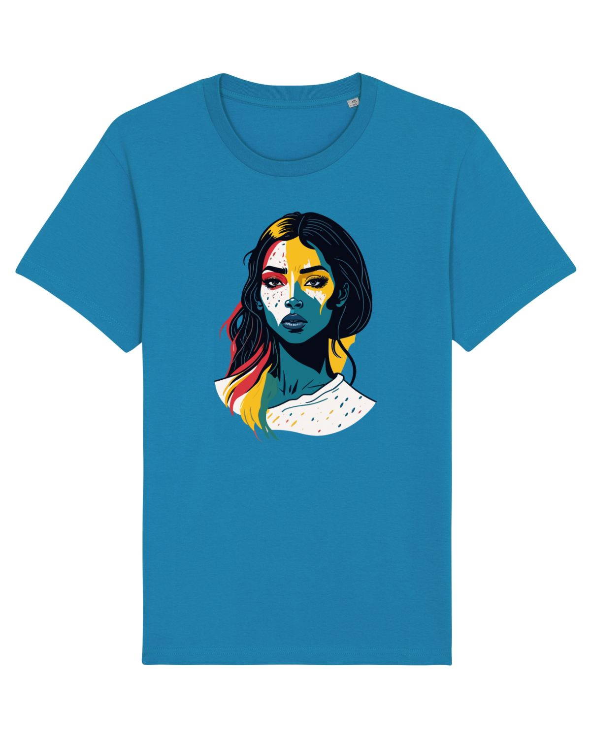 Tricou mânecă scurtă Unisex Rocker Azur
