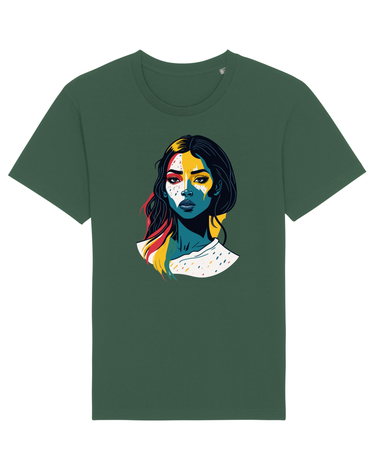 Tricou mânecă scurtă Unisex Rocker Bottle Green
