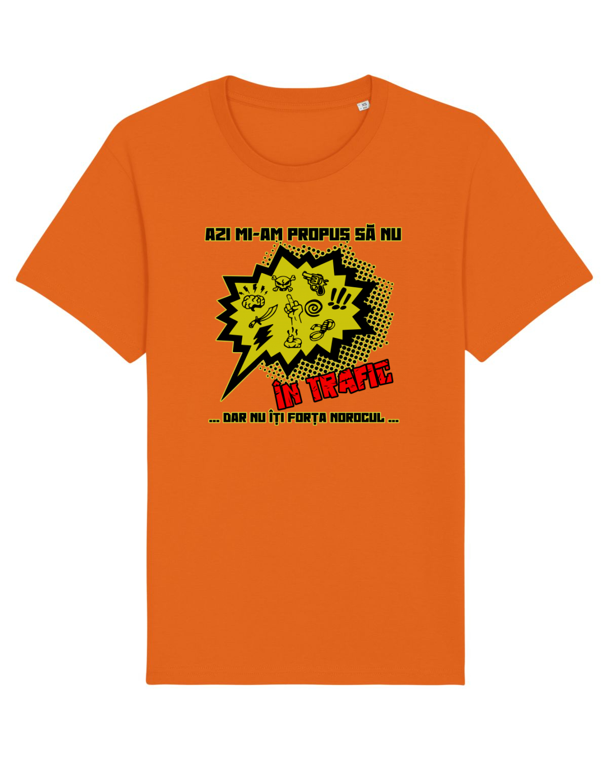Tricou mânecă scurtă Unisex Rocker Bright Orange