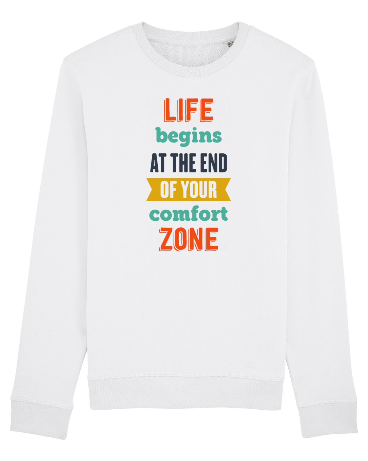 Bluză mânecă lungă Unisex Rise White