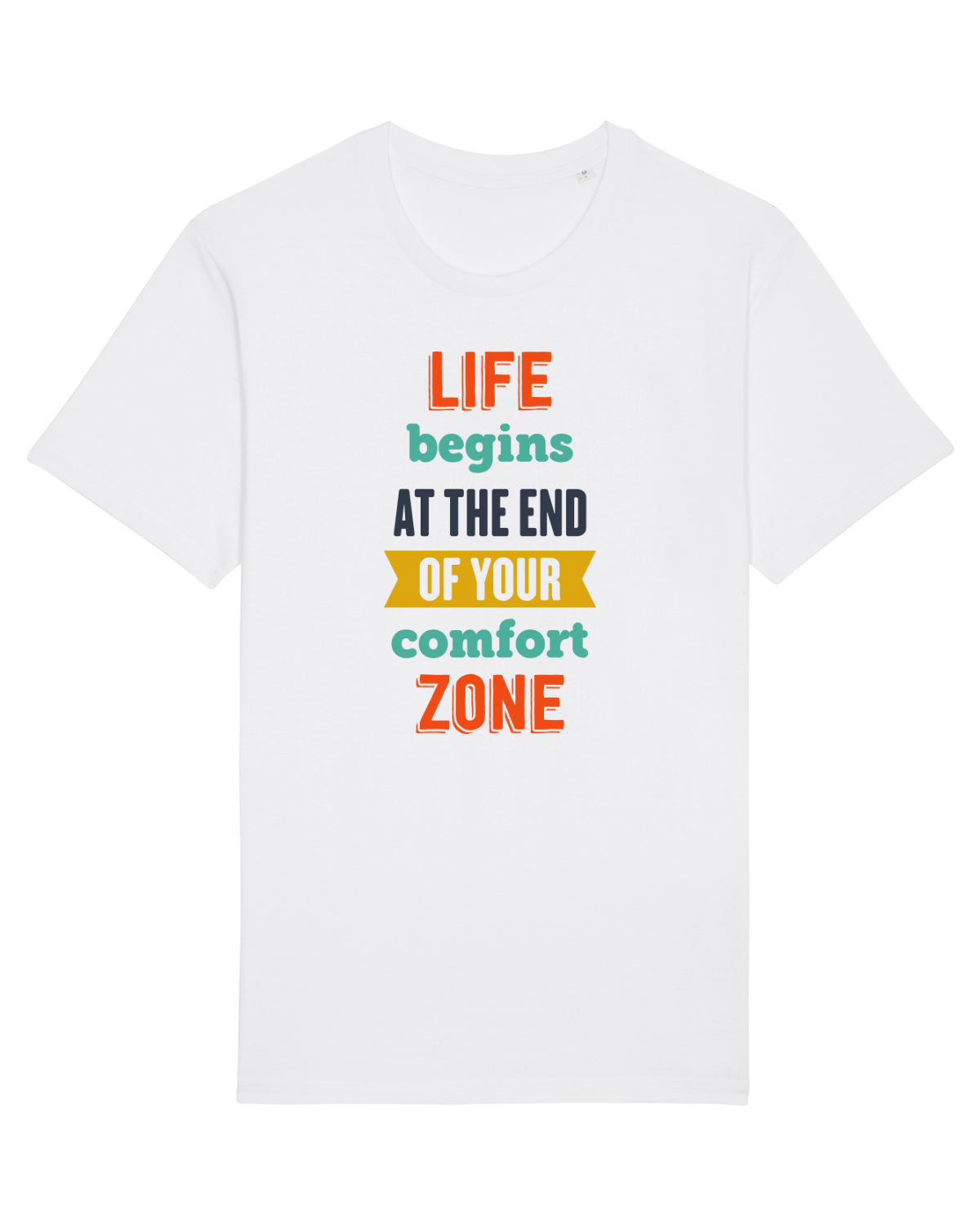 Tricou mânecă scurtă Unisex Rocker White