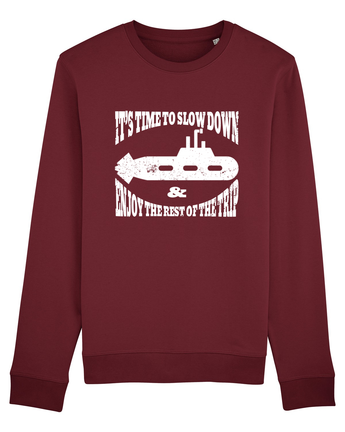 Bluză mânecă lungă Unisex Rise Burgundy