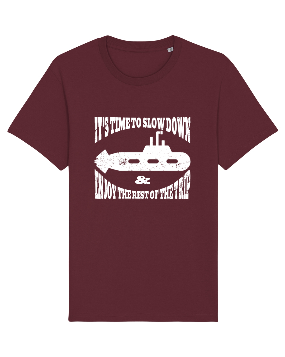 Tricou mânecă scurtă Unisex Rocker Burgundy