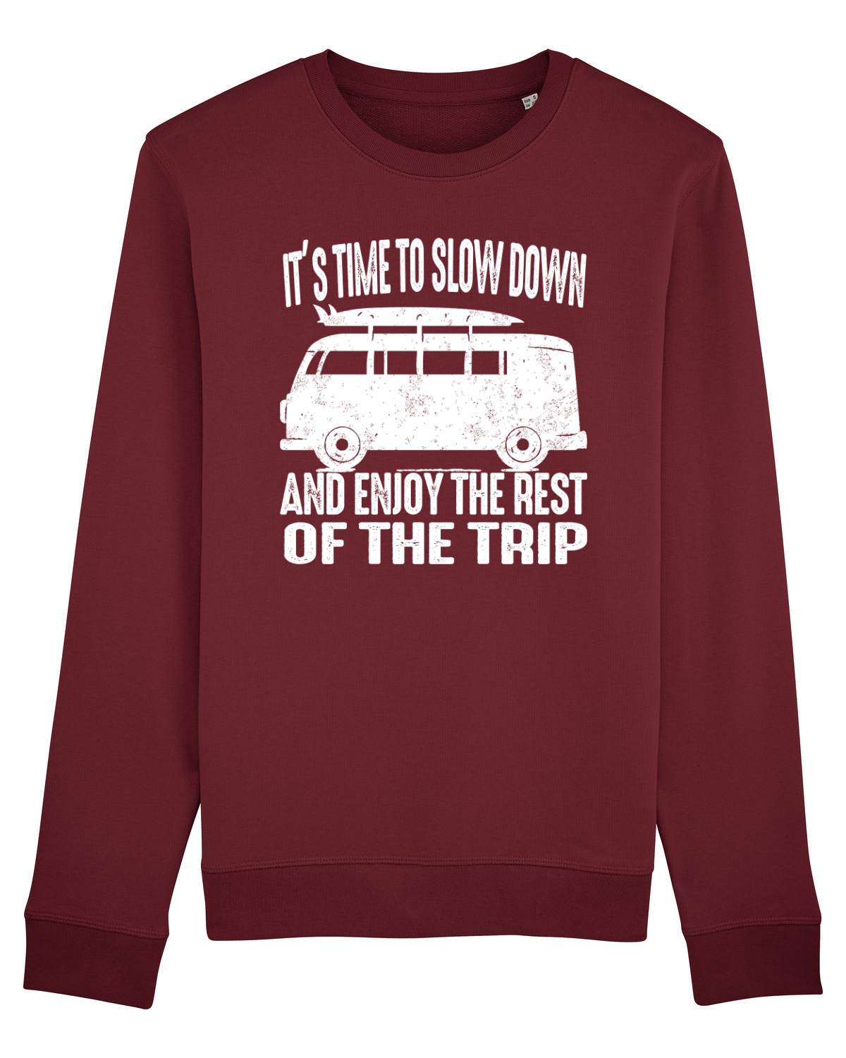 Bluză mânecă lungă Unisex Rise Burgundy