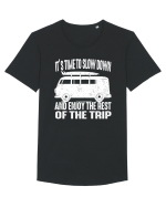 It’s time to slow down and enjoy the rest of  the trip CAMPER Tricou mânecă scurtă guler larg Bărbat Skater