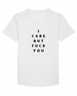 i care but fuck you Tricou mânecă scurtă guler larg Bărbat Skater