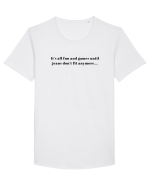 IT S ALL FUN AND GAMES UNTIL JEANS DON T FIT ANYMORE Tricou mânecă scurtă guler larg Bărbat Skater