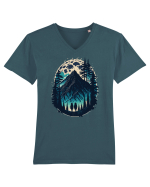 Full moon forest adventure Tricou mânecă scurtă guler V Bărbat Presenter