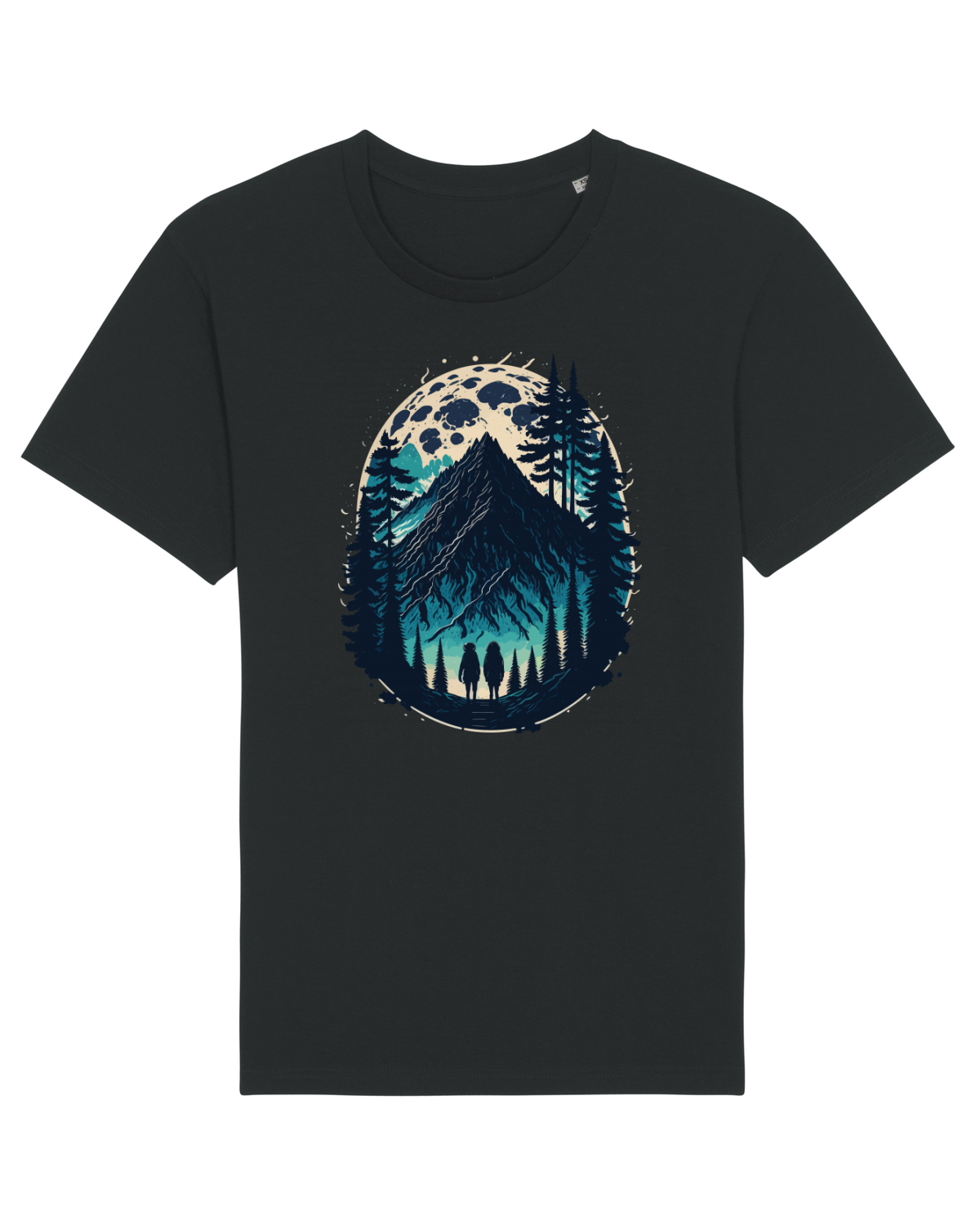 Tricou mânecă scurtă Unisex Rocker Black