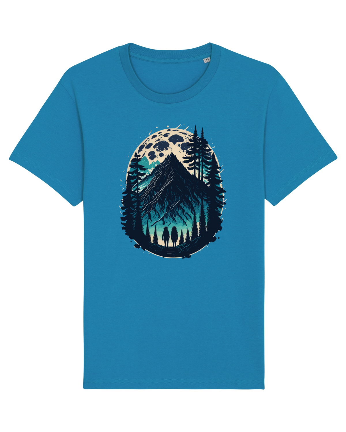 Tricou mânecă scurtă Unisex Rocker Azur