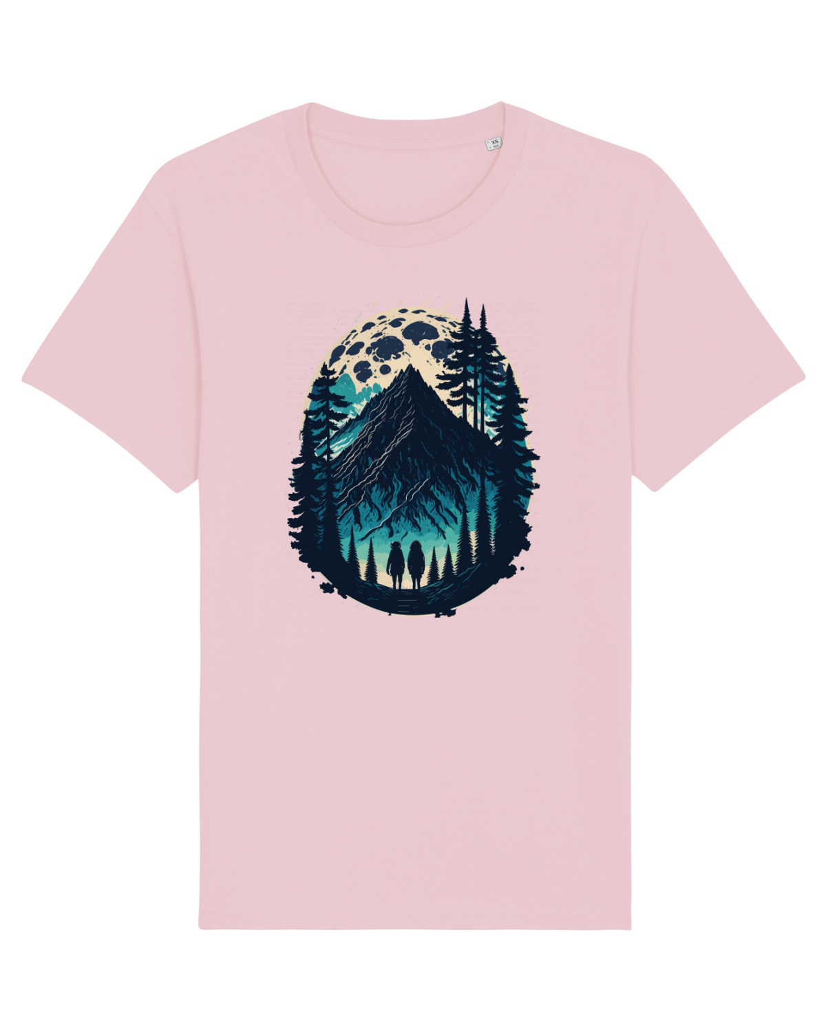 Tricou mânecă scurtă Unisex Rocker Cotton Pink