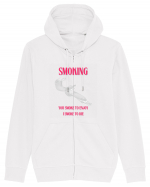 SMOKING you smoke to enjoy i smoke to die Hanorac cu fermoar Unisex Connector