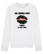 can i borrow a kiss, i promise i ll give you back Bluză mânecă lungă Unisex Rise