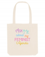 Ask me about my feminist agenda Sacoșă textilă